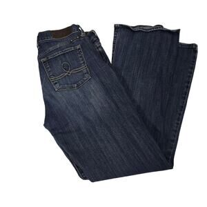Lucky Brand Jeans Sofia Boot Cut Womens Mid Rise Medium Wash Blue Logo Denim 8